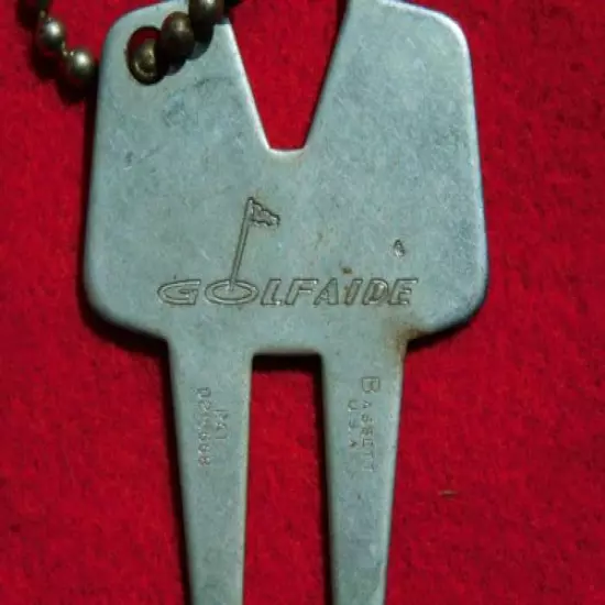 VINTGE GOLF GOLFAIDE CHERRY COMMERCIAL PROD SANTA ANA CA CLEAT ADJUSTER KEYCHAIN