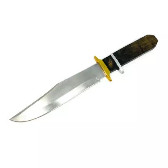 Elegant Pakistan Fixed Blade Survival Knife, 9 in Plain Blade, w/ Leather Sheath