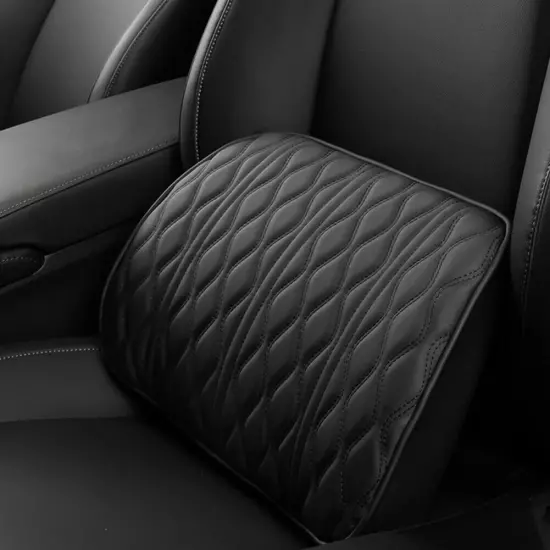 PU Leather Car Headrest Car Rest Neck Pillow Back Cushion Waist Supports Set