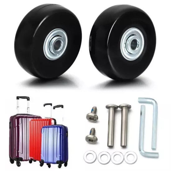 1 Pair Swivel Caster Wheels Mute Trolley Case Wheels Wheels Bearings Repair Kits