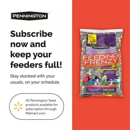 Pennington Ultra Feeding Frenzy Blend Dry Wild Bird Feed and Seed, 2.5 lb. Bag,