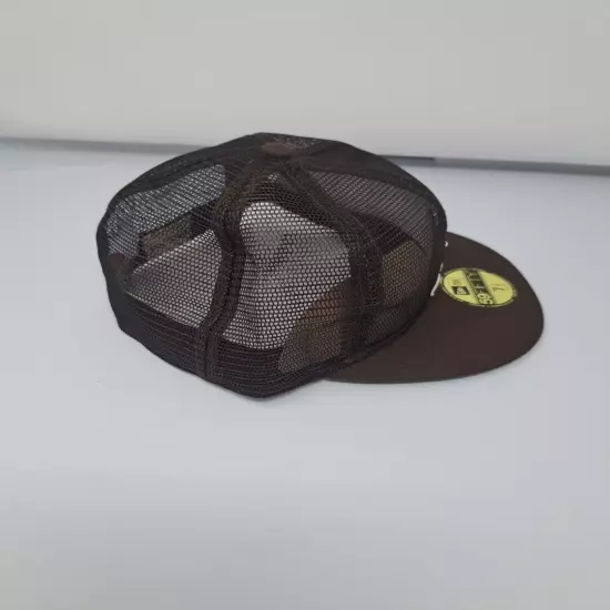 New Era x Fear of God Full Mesh 59FIFTY Fitted Hat Brown Sz 7 1/2. ..