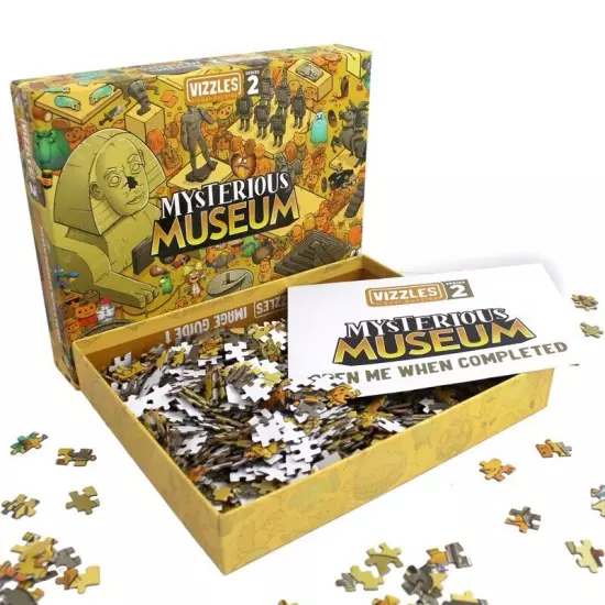 Vizzles #2 | Mysterious Museum 1000pc Jigsaw Puzzle With A Hidden Ending