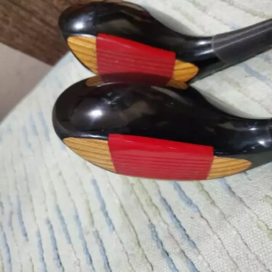 Vtg wood RH PING EYE 2 WOOD SET 1 & 4 in nice condition 