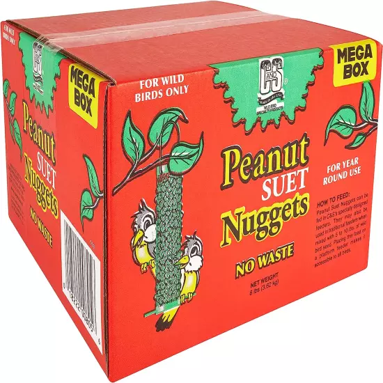 Wild Bird Peanut Suet Nuggets Mega Box, 8 Pounds