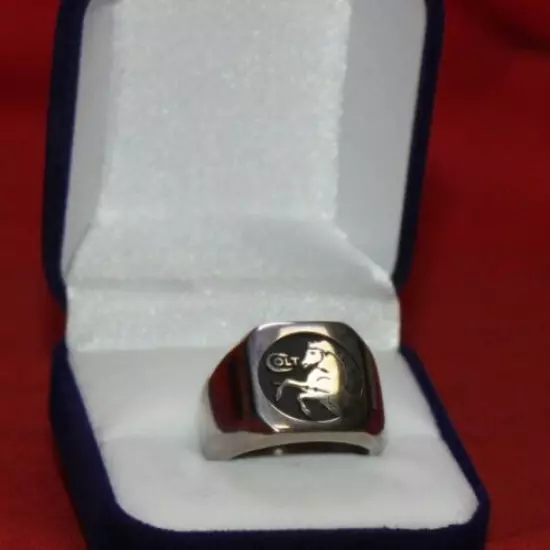 COLT FIREARMS Rampant Colt Stainless Steel Ring Size 10