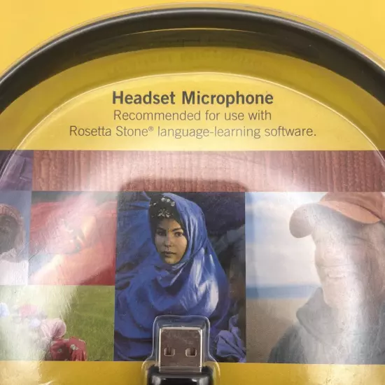 Rosetta Stone Headset Microphone USB For Language Learning Software New Sealed