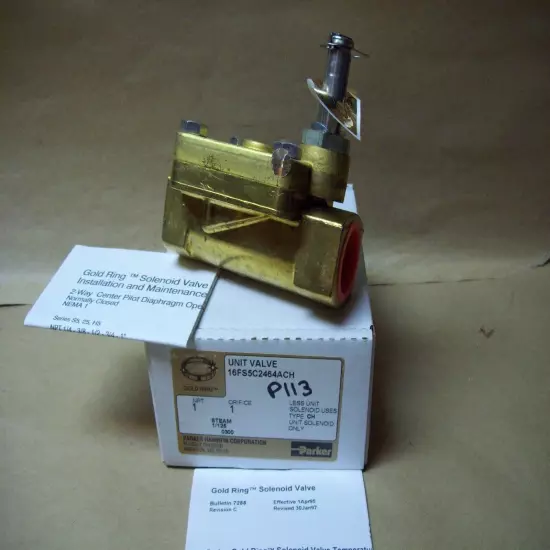 Parker Gold Ring Unit Valve 1" 16FS5C2464ACH, Normally Closed, 11.0 Watts P113