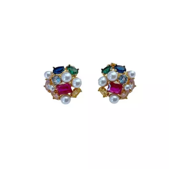 Fashion Commuter Inlay Design Exquisite Temperament Earrings