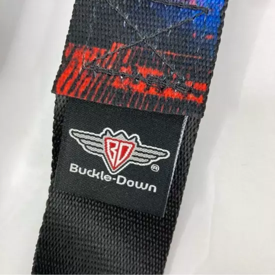 Buckle-Down Seatbelt Belt Batman Red Blue Black Skyline Adjustable Superhero