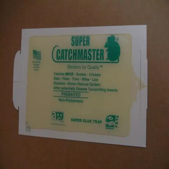 72 Catchmaster Super Peanut Butter Flavor Glue Boards 72MB - Super Mouse boards