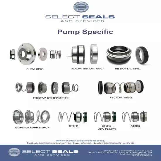 WATERCO Pump Mechanical Seals Pack 10 x seals