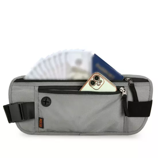 Travel Money Belt RFID Blocking Sports Waist Bag Fanny New Pack Hidden Wallet