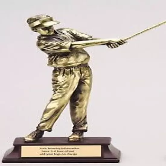 MALE GOLF RESIN SUPER PRODUCT SALE ITEM 10 1/2" TALL BEAUTIFUL TROPHY M-RFG52