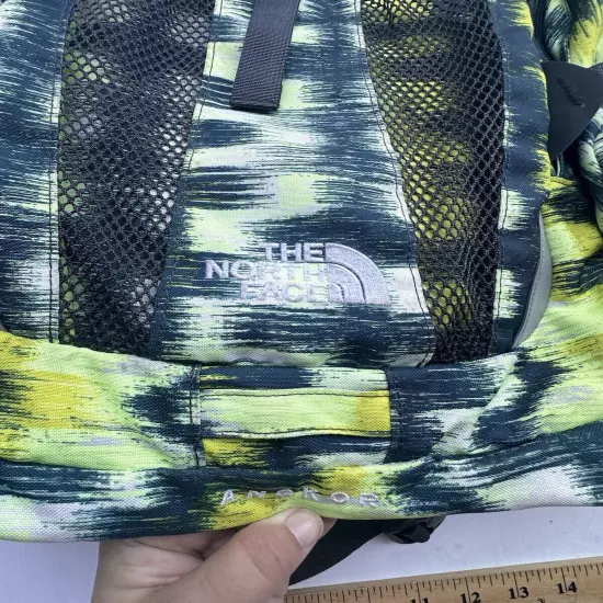 North Face Backpack Angkor Hiking Travel Daily School Laptop Yellow Black