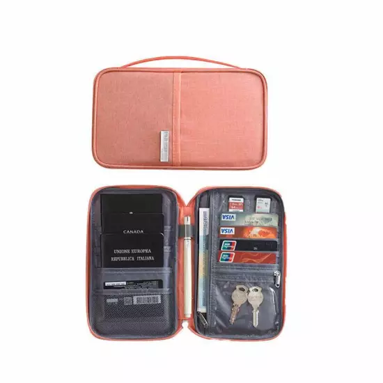 Multi-functional waterproof passport holder travel document wallet RFID bag