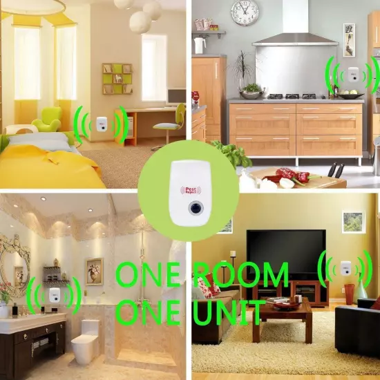 5x Ultrasonic Electronic Anti Mosquito Pest Bug Insect Cockroach Repeller Reject