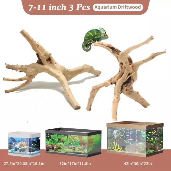 Hiwzitar Natural Driftwood for Aquarium Fish Tank Decor Spider Wood Branch -1...