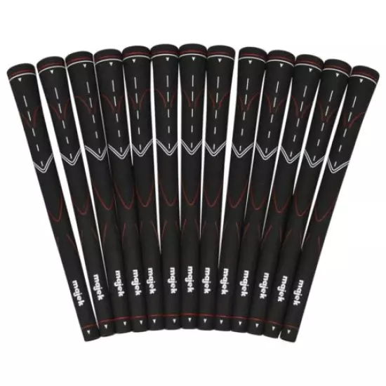 Majek Men's Round Golf Grips Midsize Black Tour Pro Grip Kit 13 grips see detail