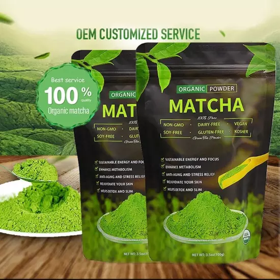 100% Organic & Natural Green Tea Powder Pure Slim Japanese Matcha Tea 3.5oz