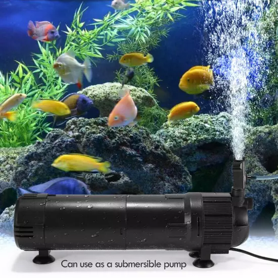 5-in-1 Internal Aquarium Fish Tank UV Sterilizers Filter Submersible Water Pump