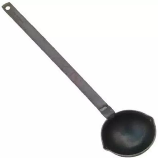 Cast Iron Ladle W/ 3" Length 7.2 Ounces Black For Precision Lead Solder Casting