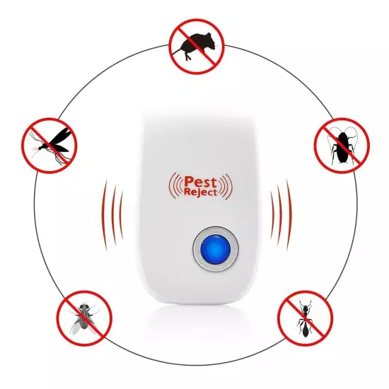 5x Ultrasonic Electronic Anti Mosquito Pest Bug Insect Cockroach Repeller Reject