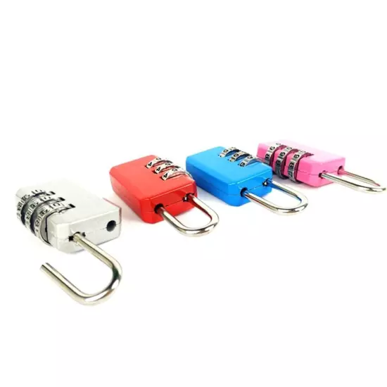 Padlock Dormitory Cabinet Lock Backpack Zipper Lock 3 Digit Password Lock