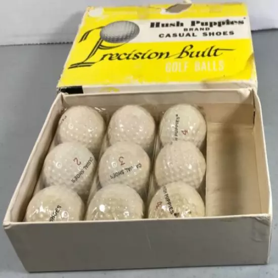 HUSH PUPPIES SHOES: Vintage Precision Built Golf Balls in Original Box