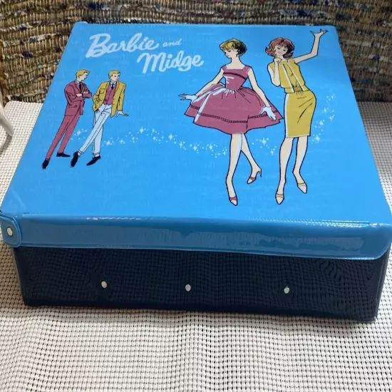 Vintage Barbie & Midge Doll Storage Accessory Wardrobe Travel Case New Old Stock