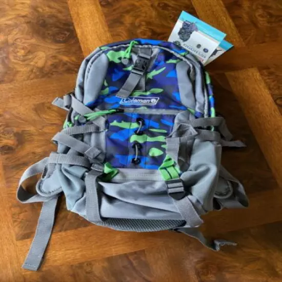 New Coleman Kids Hiking Backpack w/ Hydration Bladder Turquoise Purple BNWT