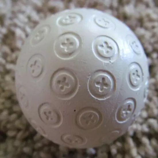 RARE VINTAGE "WHITE FLYER" GOLF BALL-REPAINTED-CIRCLES WITH A CROSS INSIDE