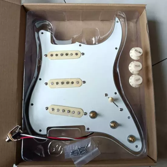 Guitar Prewired Loaded Strat Pickguard with Coil Splitting Alnico5 Pickup for ST