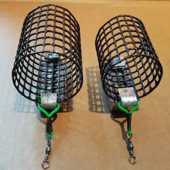 NEW 2 1/4 oz Handmade Heavy Std & XL Cage Feeders River Trent Barbel Feeders