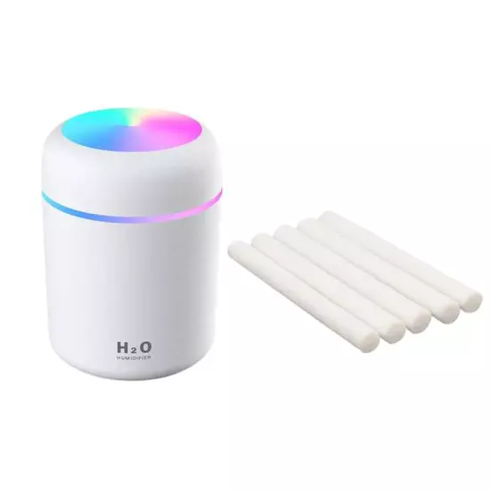 300Ml Mini Air Humidifier Ultrasonic Aroma Essential Oil Diffuser Auto Shut-Off 