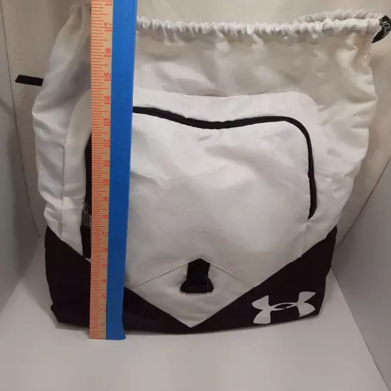 Under Armour String backpack Black and white