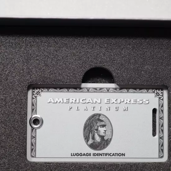 New American Express Platinum card holders limited Luggage Name Tag Novelty z2