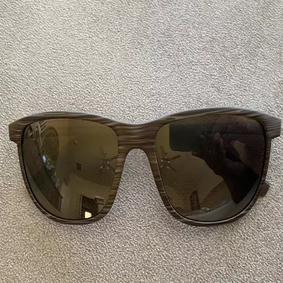 MAUI Jim Lele Kawa MJ 811-25C Brown Stripe Frame & Bronze Lens Sunglasses