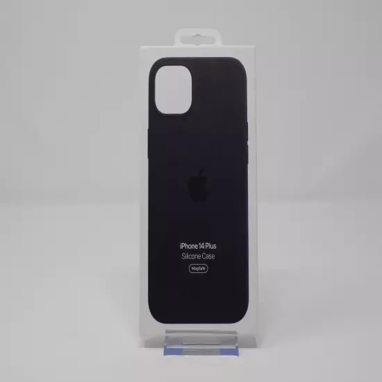 Genuine Apple Silicone Case w/ MagSafe for iPhone 14 Plus - Midnight - New