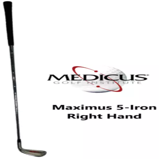 Medicus Maximus PowerMax 5-Iron RH Hittable Weighted Swing Trainer Golf Club