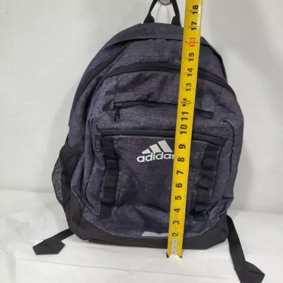 Adidas Load Spring Multi Pocket Backpack Laptop Pocket Adjuble Straps Gray Black