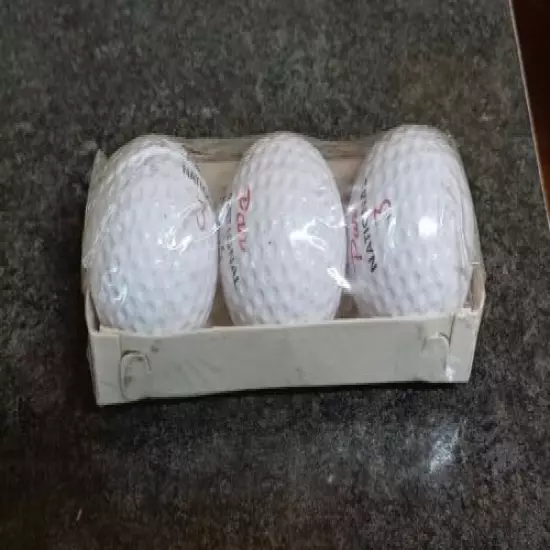 Rare One(1) 1970s Unopened Sleeve of 3 Par National Canada Golf Balls Never Used