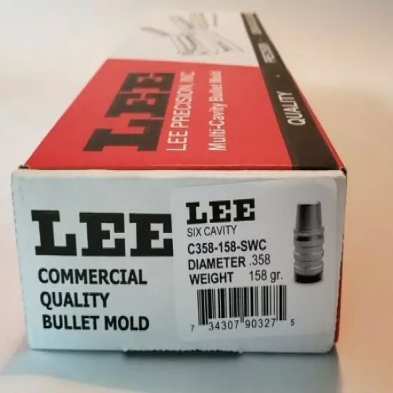 Lee 90327 6 Cavity Bullet Mold C358-58-SWC DIA .358 GR 158 *Priority Insured*