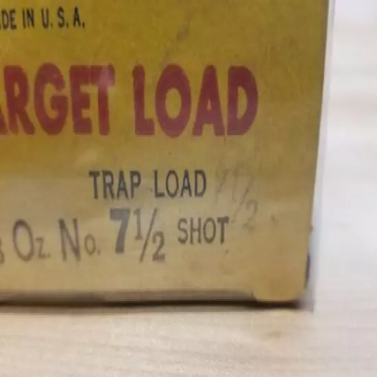 VINTAGE WESTERN XPERT 12 GA. 7 1/2 Shot SUPER TARGET LOAD EMPTY BOX "TRAP LOAD"