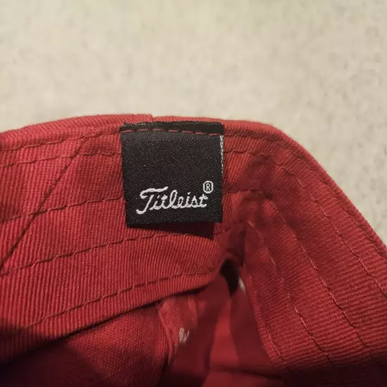 Titleist Golf Adjustable Hat Cap Red w/ White Lettering MBCI Est. 1976 