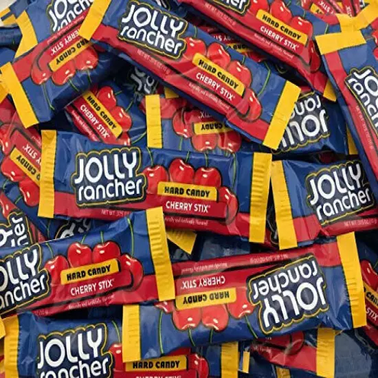 Jolly Rancher Cherry STIX 30 pieces CHERRY Jolly Ranchers STICKS candy Stix