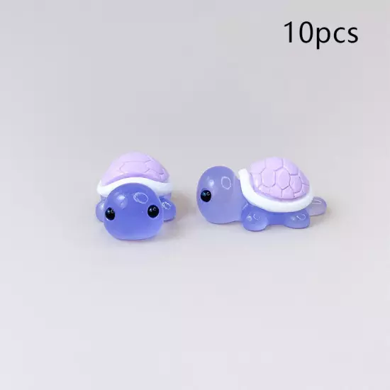 10Pcs Mini Turtles Luminous Ornament Crafts Tiny Turtles Home Decoration Gifts