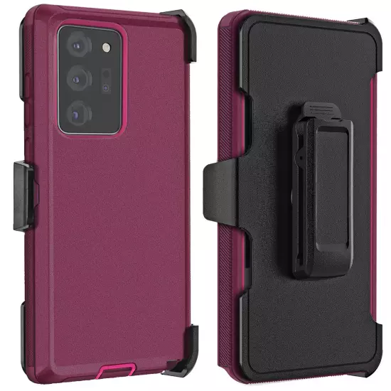 For Samsung Galaxy Note 20/Note 20 Ultra 5G Shockproof Case Cover + Belt Clip