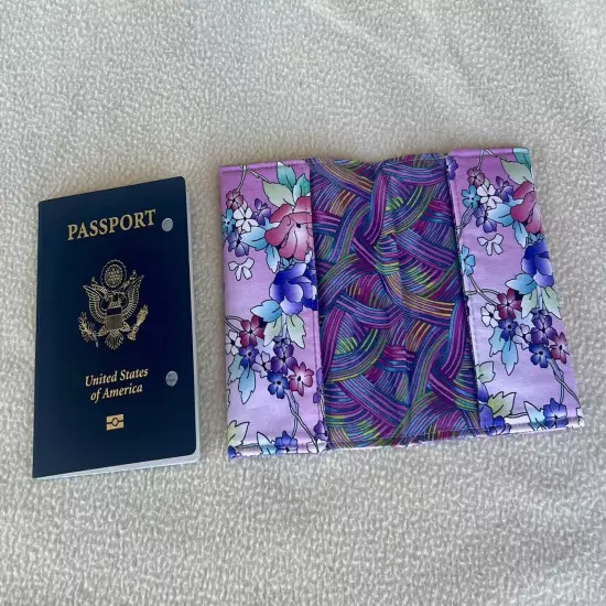 PASSPORT HOLDER 100% Cotton Made In USA