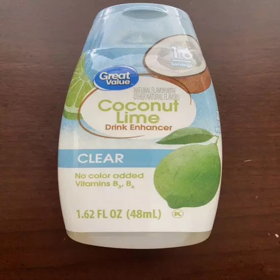 Coconut Lime Great Value Liquid Water Drink Enhancer